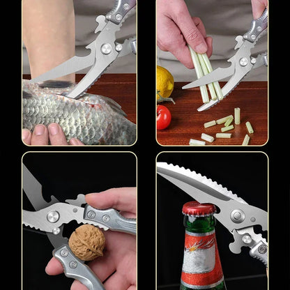 Tijera de Cocina Multifunción | Resistente, Ergonómica